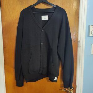 Reigning Champ Flatback Thermal Cardigan black